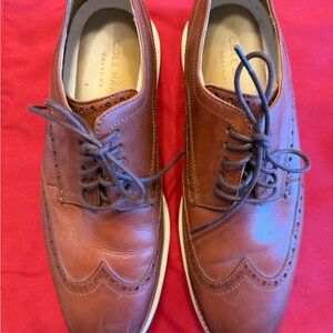 Cole Haan Men's Tan Leather Wingtip Oxfords